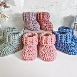 Chaussures en coton <span class=keywords><strong>tricot</strong></span>ées à la main unisexes de haute qualité pour garçons et filles, <span class=keywords><strong>bottes</strong></span> pour bébés nouveau-nés automne et hiver, 0-3-6 mois - Product Image 3