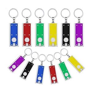 Custom Led <b>Plastic</b> <b>Key</b> Chains Rectangular <b>Key</b> <b>Rings</b> Gifts Promotional Mini Flashlight Keychain - Product Image 4