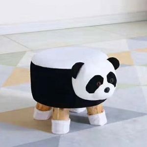 Pouf de dessin animé 2024, mignon, portable, en bois, en forme d'animal, tabouret pliant en fourrure, chaise pour bébé et enfant, chaise en peluche personnalisée - Product Image 3
