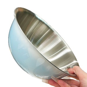 Juego de cuencos de acero inoxidable estilo coreano, diseño degradado de 3 piezas para ensaladas, amasar, hornear frutas, uso doméstico, peso ligero - Product Image 3