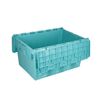 Conteneurs de stockage en plastique empilables gratuits, conteneurs logistiques faciles à déplacer pour entrepôt, atelier et entreprise de déménagement