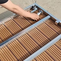 Revêtement de terrasse extérieur avec hauteur réglable et design mobile, nouveau revêtement de sol