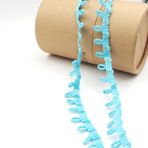 1.5cm 탄성 레이스 루프 칼라 버튼 탄성 로프 탄성 스트랩 탭 의류 액세서리 - Product Image 5