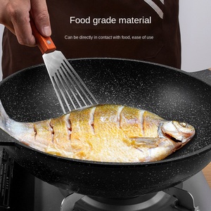 Espátula Ranurada <span class=keywords><strong>para</strong></span> Freír Pescado de Acero Inoxidable con Mango de Madera, Sostenible y Segura <span class=keywords><strong>para</strong></span> Alimentos, ¡Gran Oferta! - Product Image 4