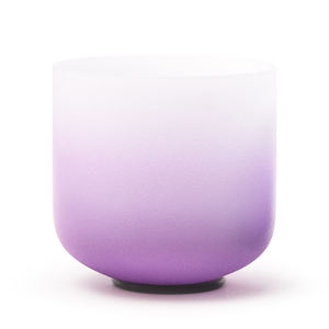 Bol chantant en cristal de quartz coloré dégradé <span class=keywords><strong>Aria</strong></span> de 7 pouces, personnalisable, pour la guérison sonore, le yoga, la méditation, avec maillet gratuit - Product Image 1