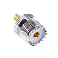 Adaptador Coaxial RF con Conector Hembra UHF SO239 a Conector Hembra SMA para Antena de Radio de Coche