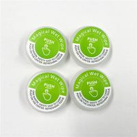 2024 Offre Spéciale Capsule de tissu compressé pousser magique tissus humides serviettes humides magiques propre serviette humide magique