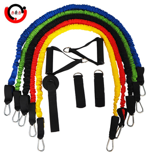 Poignées de tube de résistance réglables en tissu polyester, robustes, avec logo personnalisé, conception anti-craquement, pour athlètes - Product Image 6