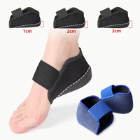 Coussinets de talon en silicone auto-agrippants antidérapants demi-taille pour le confort et le soutien de la fasciite plantaire, semelles rehausseuses pour chaussures