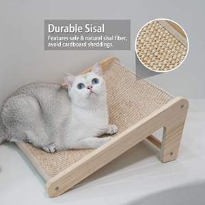 Consegna rapida giocattoli per animali da compagnia a forma di L Scratch Pad per gatti Sisal letto antigraffio Eco Friendly in porta - Product Image 4