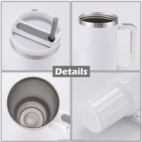 Logo personnalisé Génération 1 Populaire 40OZ Tumbler Aventure Tasse de voyage Revêtement en poudre pour Gobelet d'extérieur gravé au laser avec poignée