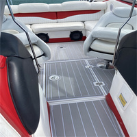 Plateforme de bain et tapis de cockpit pour bateau 2004 Crownline 225 LPX Limited, en mousse EVA imitation teck, style SeaDek MarineMat, auto-adhésif