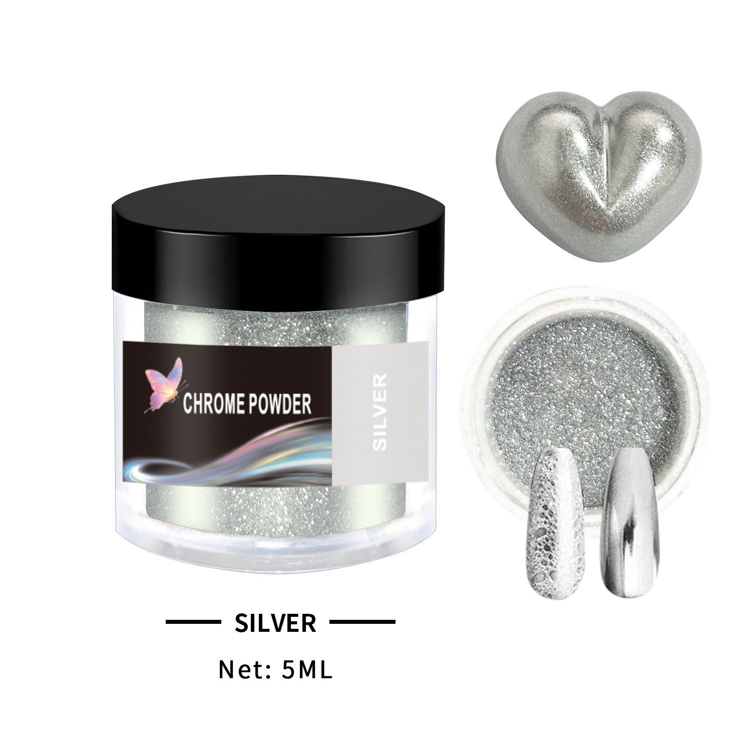 Poudre de chrome-13argent 5ml