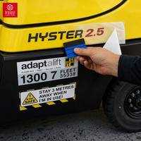 Ensemble de graphiques en vinyle pour flotte de chariots élévateurs industriels Huiming, autocollants imperméables résistants aux UV avec coordonnées et étiquettes de sécurité « STAY AWAY »