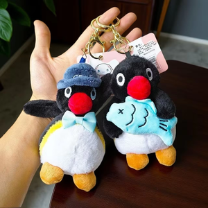 Internet Popular Cute and Adorable Little Penguin Plush <b>Toy</b> with PP Cotton Filling Unisex Pendant Keychain - Product Image 1