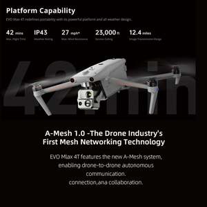 AUTEL EVO Max 4T Integra un Sistema de Medición de Distancia Láser Infrarrojo con Zoom Gran Angular y es de 720p °   UAV con Evitación de Obstáculos - Product Image 5