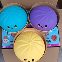Jouet géant en forme de boulette de 25 cm, boulettes géantes avec visage mignon, récupération lente, anti-stress pour enfants et adultes