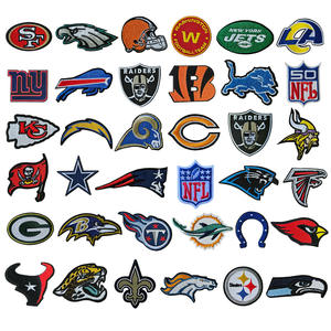 ตราสัญลักษณ์ทีมฟุตบอล NFL ของอเมริกา แบบปักเย็บติดเสื้อผ้าและหมวก  สามารถปรับแต่งได้ - Product Image 1