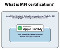 Traceur intelligent certifié MFi, mini localisateur GPS pour animaux de compagnie, compatible avec Apple Find My, étiquette anti-perte pour clés, portefeuille, sac, bagages, pour AirTag
