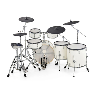 HXM 13 Zoll Weißes <span class=keywords><strong>Snare</strong></span> <span class=keywords><strong>Drum</strong></span> <span class=keywords><strong>Pad</strong></span> PW-A13J Inklusive Metallständer Verschiedene Marken Kompatibel Dual-Zone Mesh Head Rim Cross Sticks - Product Image 4