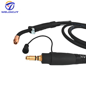 Soplete de soldadura <span class=keywords><strong>Tweco</strong></span> Fusion 180Amp <span class=keywords><strong>pistola</strong></span> <span class=keywords><strong>MIG</strong></span> refrigerada por aire 10FT 12FT estilo <span class=keywords><strong>Tweco</strong></span> 8 pines - Product Image 1