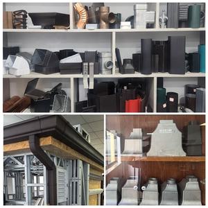 8 inç alüminyum alaşımlı oluk uç kapakları/oluk askı/oluk koruyucu/iniş borusu çıkışı/oluk köşe yağmur oluk sistemi - Product Image 4