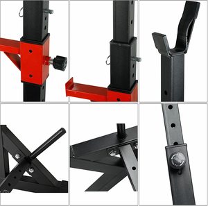 Chaoran 250kg Load-Bearing Foldable Gym Rack High Quality Height Adjustable Bench Press Squat Rack Portable Metal Bench Best - Product Image 6