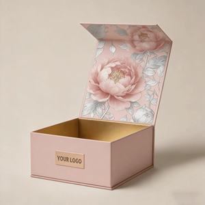 Caja de Regalo Magnética de Cartón Rígido, Ecológica, Hecha con Materiales Reciclados, con Tapa Plegable de Lujo, para Empaque de Cosméticos, Venta al por Mayor - Product Image 1