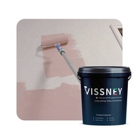 Vissney Peinture murale intérieure en latex mat, revêtement acrylique en spray pour peinture liquide au pinceau pour la maison