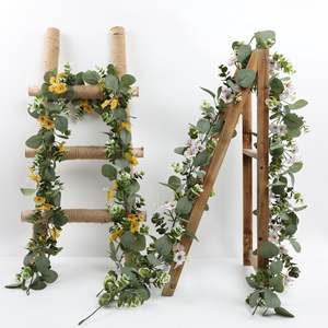 Ghirlande di Fiori Rosso <span class=keywords><strong>Vino</strong></span> per Matrimoni, Decorazioni Sospese, Composizioni Floreali Rosso <span class=keywords><strong>Vino</strong></span>, Ghirlande di Fiori Rosa e Bianchi all'Ingrosso - Product Image 2