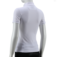 Chemise d'équitation estivale douce pour femme, avec maille perforée respirante à la taille, sous-vêtement d'équitation, vêtements d'équitation pour femme