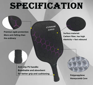 Raquettes de pickleball T700 avec sac, 4 pièces, OEM, compétition, allongées, vente en gros, en fibre de carbone - Product Image 5