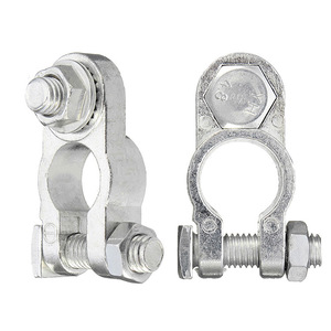 QY Battery <b>Terminal</b> Lug Connectors Brass 1 Pair For Car Boat Motorcycle Universal Use - Product Image 2
