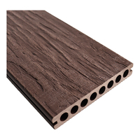 Dalles de terrasse antidérapantes pour jardin de chalet, revêtement de sol composite en bois-plastique (WPC) résistant à l'usure pour extérieur