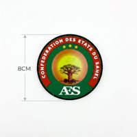 Patch en caoutchouc 3D personnalisé pour uniforme et vêtements, badge logo en PVC souple personnalisé avec fixation auto-agrippante