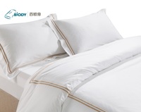Parure de lit simple 100 % polyester pour lit King Size ou Queen Size, avec housse de couette, drap-housse et 2 taies d'oreiller, 200 fils/cm²