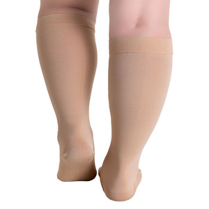 Chaussettes médicales à Compression personnalisée 4XL, hauteur genou, couleur chair, <span class=keywords><strong>mollet</strong></span> <span class=keywords><strong>large</strong></span>, grande taille, Design <span class=keywords><strong>pour</strong></span> femmes - Product Image 3