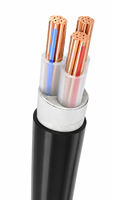 Câble d'alimentation YJV 0,6/1 kV 3 conducteurs, âme en cuivre, isolation XLPE, gaine PVC, 1~400 mm² pour câblage industriel et bâtiment