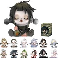 Figura de Acción Coleccionable Oficial de Popmart SKULLPANDA, Serie Ink Plum Blossom, PVC, Caja Sorpresa, 12 Cajas/Set, Escala 1/72, Unisex