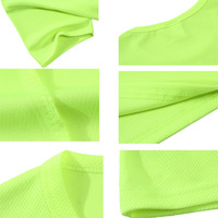 Byval OEM personnalisé en gros tricoté 100% polyester séchage rapide t-shirt pour hommes marathon événement course évacuation de l'humidité chemises promotionnelles