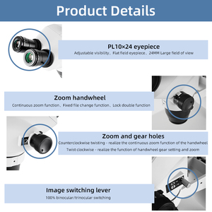 Zs6552 100% Binoculaire En Trinoculaire Schakelende Continue Zoom Industriële Microscoop Is Geschikt Voor Het Bekijken Van Exemplaren - Product Image 4