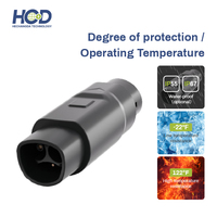Adaptateur de charge EV AC HCD New 50A NACS vers Type 1 avec prise compatible avec le connecteur de chargeur de véhicule électrique Tesla