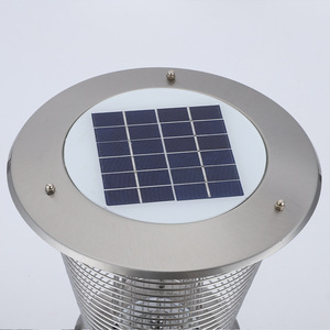 Lampe solaire anti-moustiques, 60x26mm, éclairage extérieur en acier inoxydable pour jardin, cour, Villa - Product Image 1