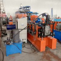 Machine de fabrication de plafond à grande vitesse pour les profilés C U utilisés pour les carreaux émaillés Matériau en acier Moteur Métal Stud Track Keel C Profile