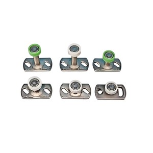 Kit de roulettes de guidage inférieures pour <span class=keywords><strong>porte</strong></span> <span class=keywords><strong>coulissante</strong></span>, <span class=keywords><strong>guide</strong></span> de <span class=keywords><strong>porte</strong></span> à montage au sol avec roulement, kit anti-oscillation - Product Image 2