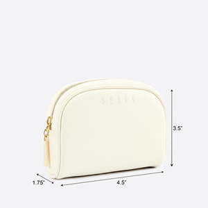 Travel Organizer <b>Makeup</b> Multi-functional Pouch Cosmetic Bag Elegant Leather <b>Vanity</b> Pouch - Product Image 1