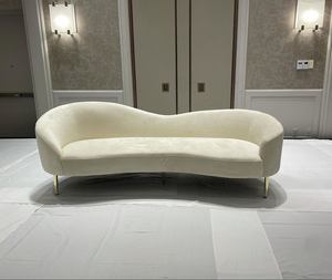 Elegante y Moderno Conjunto <span class=keywords><strong>de</strong></span> Sofás y Sillones <span class=keywords><strong>de</strong></span> Terciopelo para Salón, Bodas, Hogar, Hotel, Comedor, Exterior y Dormitorio - Product Image 1
