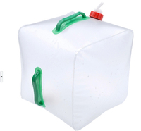 Extérieur PE pliant potable seau d'urgence télescopique 20L camping portable voiture bouteille d'eau potable 4 coin sac d'eau bouilloire