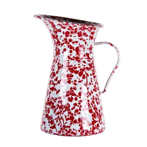 搪瓷器皿厨房家用红蓝复古定制搪瓷钢热水壶壶