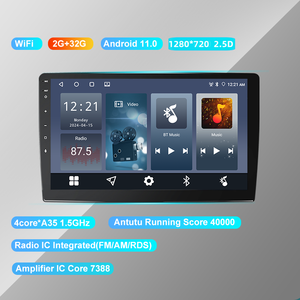 Écran tactile de 9 pouces supportant l'écran partagé lecteur multimédia universel du système stéréo Android de voiture pour 19 Hyundai Elantra Pilot - Product Image 2